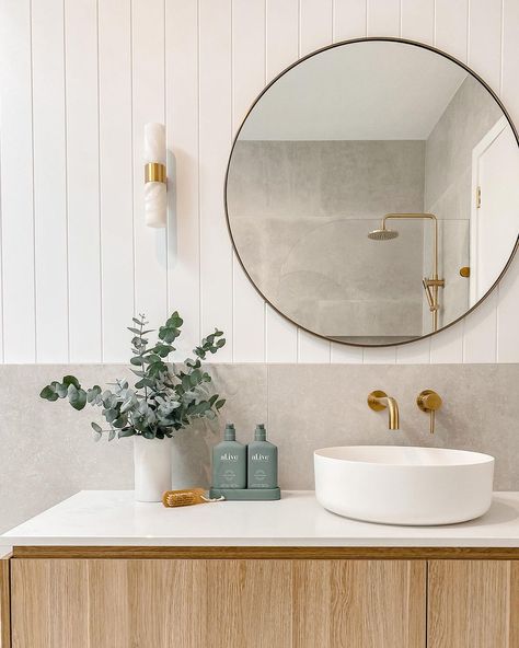 Master Bathroom Frequently Asked Questions ✨ I’ve had an overwhelming response to our master bathroom so thought I’d share all the… | Instagram Vj Panelling Bathroom, Scandi Bathroom, Minimalist Bathroom Decor, Modern Coastal Home, Serene Bathroom, Bad Inspiration, Initial Design, Coastal Bathrooms, Bathroom Inspiration Decor