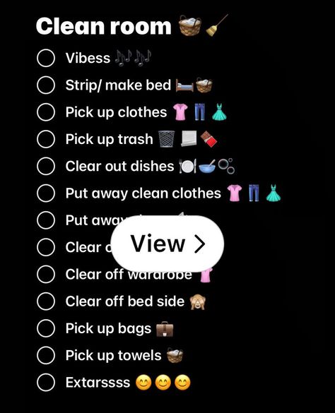 Cleaning Room, Room Checklist, Clean Your Room, Pick Up Trash, Clean Room, Clean Girl, Life Organization, How To Make Bed, Deep Cleaning