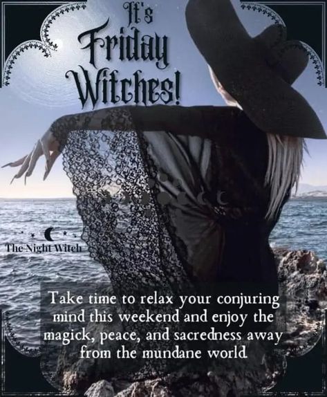 Friday Magick, October Greetings, Good Morning Witches, Witches Quotes, Halloween Morning, Happy Halloween Gif, Beautiful Witches, Witch Aesthetics, Witch History