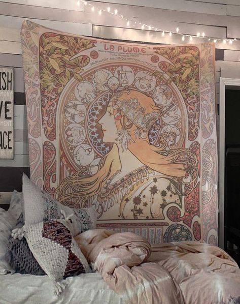 The Lovers Tapestry, Art Nouveau Tapestry, Astrology Tapestry, Hippie Bedding, The Lady And The Unicorn Tapestries, Tarot Tapestry, Mandala Tapestries Wall Hangings, Bohemian Wall Hanging, Tapestry Bedroom