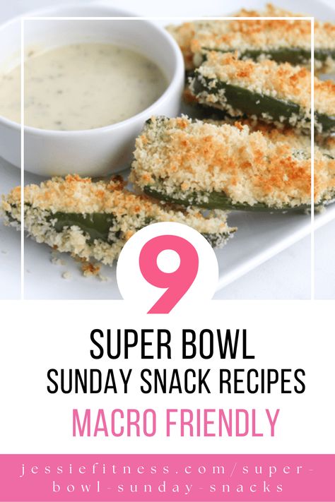 These Macro Friendly Super Bowl Sunday Snack Recipes will have you wanting them every Sunday! If you’re looking for yummy game-day grub while still staying within your macros, we have a variety of recipes that fit the bill. From burgers to quesadillas to jalapeno poppers, there’s a macro-friendly super bowl food idea here to satisfy every party-goer’s taste buds. Macro Friendly Super Bowl Food, Super Bowl Sunday Snacks, Fall Party Foods, Superbowl Sunday Snacks, Sunday Snacks, Spicy Deviled Eggs, Nutrition For Women, Healthy Superbowl, Super Bowl Snacks