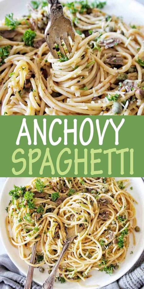 Anchovies Paste Recipe, Anchovie Paste Recipes, Pasta With Anchovies And Capers, Pasta And Anchovies, Anchovy Pasta Recipes, Anchovie Pasta Recipes, Anchovies Pasta Recipes, Pasta With Fish Recipes, Caper Pasta Recipes