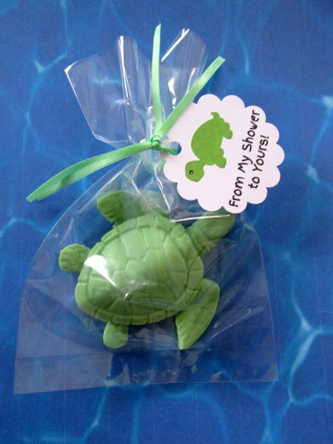 Turtle Bridal Shower Ideas, Gender Reveal Beachy, Under The Sea Gift Bags Party Favors, Ocean Theme Favors, Beach Baby Shower Favors, Turtle Decorations Party, Ocean Baby Shower Centerpieces, Turtle Baby Shower Theme Boy, Turtle Baby Shower Theme Girl