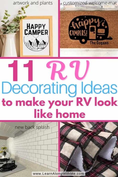 Diy Camper Decor Ideas, Class A Motorhome Decorating Ideas, Rv Decorating Ideas Rv Interior, Rv Decorating Ideas, Decorating Your Rv, Travel Trailer Organization, Rv Decorating, Rv Inspiration, Rv Dreams