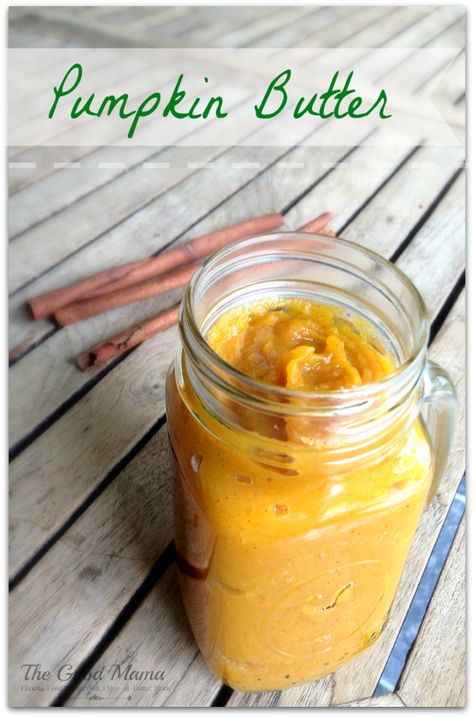 Pumpkin Butter Recipe via http://www.thegoodmama.org Homemade Pumpkin Recipes, Homemade Pumpkin Butter, Pumpkin Butter Recipe, Butter Recipes Homemade, Jam Recipes Homemade, Homemade Jelly, Pumpkin Butter, Jam And Jelly, Homemade Butter