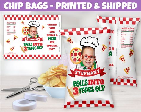 Pizza Party Favors, Pizza Birthday, Pizza Party, Tampa Fl, Goodie Bags, Nutrition Facts, Chip Bag, Birthday Decorations, Cool Kids