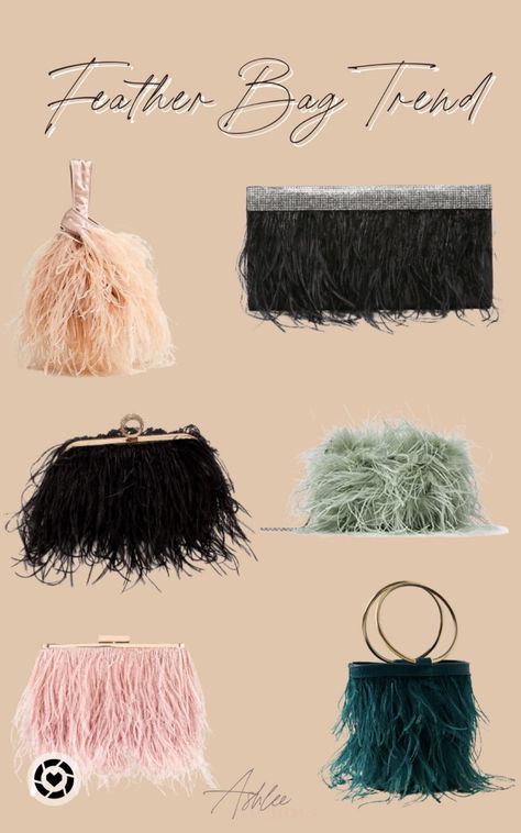 Feather Bag Trend Feather Clutch, Purse Outfit, Top Fashion Bloggers, Diy Purse, Ostrich Feather, Red Hat, Ostrich Feathers, Bag Trends, Blogger Style