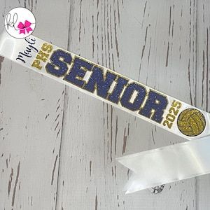 Celebrate the graduating class of 2025 in style with these dazzling glitter heat transfer vinyl senior sashes! These sashes are perfect for adding a touch of sparkle and glamour to any graduation ceremony or senior event. Our sashes are made from high-quality glitter heat transfer vinyl and double face satin ribbon, ensuring long-lasting shine and durability. Each sash includes a safety pin to pin the ends so the sash so it is the perfect length for everyone. Senior Sash, Glitter Heat Transfer Vinyl, Vinyl Personalized, Class Of 2025, Cheer Dance, Graduation Ceremony, Glitter Vinyl, Double Face, Transfer Vinyl