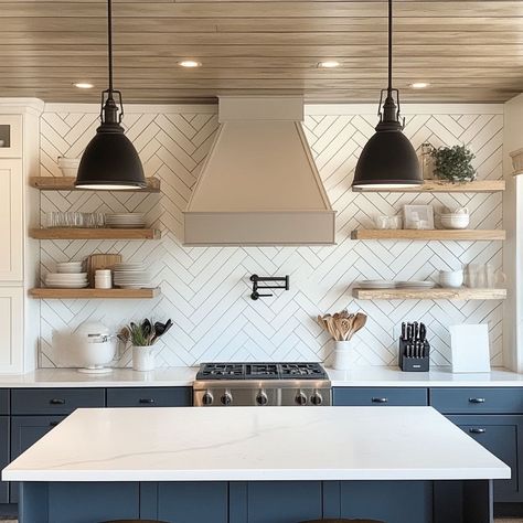 Shiplap Ceiling Kitchen, Shiplap Ceiling Vaulted, Shiplap In Kitchen, Shiplap Patterns, Shiplap Kitchen Backsplash, Shiplap Ceilings, Kitchen Ceiling Ideas, Ceilings Ideas, Shiplap Kitchen