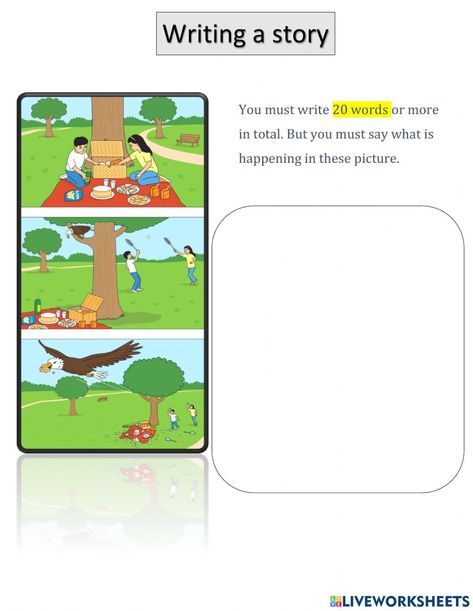 Make A Story Worksheet, Write A Story Worksheet, Picture Story Writing Grade 4, Story Writing Topics, Story Writing For Kids, Story Writing Worksheets, Story Writing Format, Esl Adults, Picture Story Writing