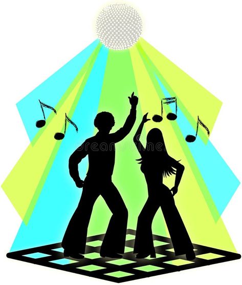 Disco Couple, Dancing Illustration, Disco Design, Dance Couple, Disco Dancing, Cowboy Theme Party, Groovy 70s, Couple Silhouette, Cowboy Theme