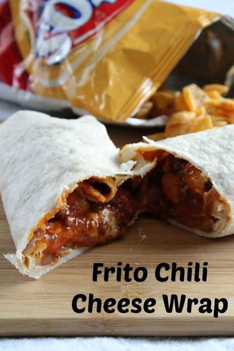 Chili Cheese Crunchwrap, Frito Chili Cheese Wrap, Chili Cheese Frito Burrito, Frito Chili, Lunch Dishes, Cheese Wraps, Get In The Car, Healthy Foods To Make, Frito Pie