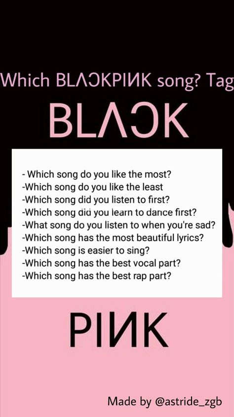 Blackpink Journal, Kpop Challenge, Blackpink Song, Kpop Quiz, Story Questions, Instagram Story Questions, 30 Day Song Challenge, Song Challenge, Bts Birthdays