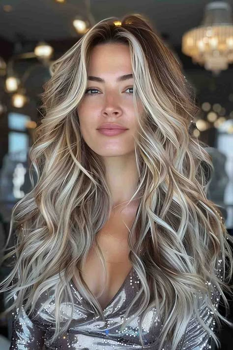 The Best Long Haircuts of 2024 Blonde Balayage With Bangs Long Hair, Balayage Hair With Highlights Blonde, Long Blonde Hair With Layers And Bangs Face Framing, Long Hair With Highlights, Textured Long Hair, Blonde Over 50, 2024 Hair Trends For Women Long, Long Blonde Hair Extensions, Bleach Blonde Highlights