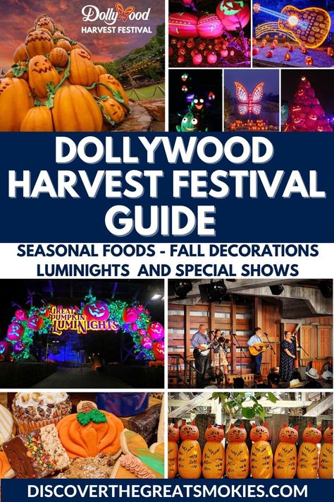 Dollywood Harvest Festival photo collage Dollywood Fall Festival, Dollywood Harvest Festival, Dollywood Fall, Seasonal Recipes Fall, Dollywood Park, Vacay Ideas, Mountains Vacation, Gatlinburg Vacation, Southern Travel