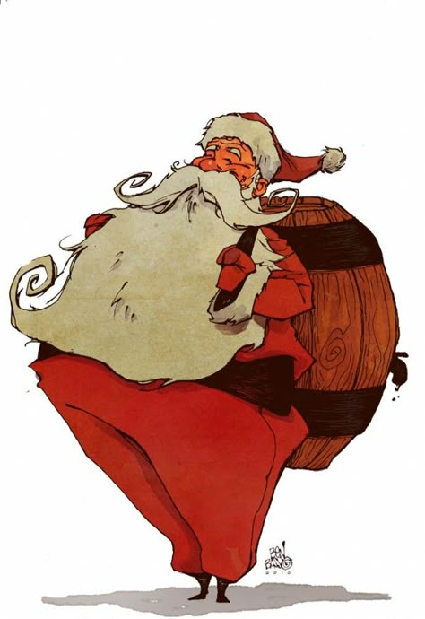 Santa Claus Drawing, Santa Paintings, 동화 삽화, Santa Art, Christmas Drawings, Winter Illustration, Santa Claus Is Coming To Town, St Nick, Creative Illustration