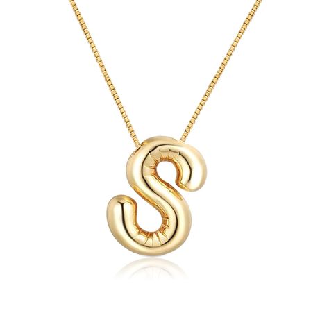 PRICES MAY VARY. 【Gold Bubble Letter Necklace】Our balloon initial necklaces can be emotional sustenance that has special meaning for you. Bubble initial necklace can represent the other side's name, interesting soul or your story, when the other side to wear the bubble letter necklaces, will remind of the time with you, bubble initial necklaces to express your heart at the same time can also show your unique taste! 【18k Bubble Necklace Letter】Our bballoon initial necklace is made of brass, which Chunky Letter Necklace, S Bubble Letter, Bubble Letter Necklace, Bubble Necklace, Alphabet Pendant, Gold Bubbles, Bubble Letter, Initial Necklaces, Bubble Necklaces