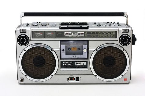 Ghetto Blaster by Jonathan Kinnear, via Flickr - BETTER KNOWN AS a "Boom BOX" Moshe Kasher, Human Aesthetic, Music Tattoo Designs, Boom Box, Run Dmc, Vinyl Record Storage, Best Love Songs, Long Shot, Dj Music