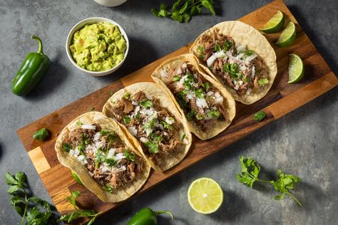 Readers’ picks for ‘must try’ tacos - East Bay Times Leftover Hot Dog Buns, Mexican Carnitas, Instapot Slow Cooker, Slow Cooker Carnitas, Pork Carnitas Recipe, Pork Carnitas Slow Cooker, Carnitas Tacos, Carnitas Recipe, Crostini Recipes