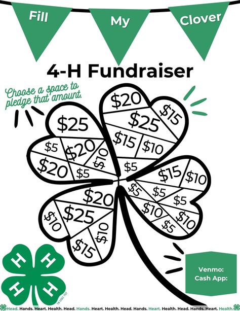 4-h Pledge, 4h Fundraiser Ideas, 4-h Gifts, Things To Sell For Fundraising, 4h Fundraising Ideas, 4h Cloverbud Activities, Cloverbuds 4-h Activities, 4 H Project Ideas, 4h Activities