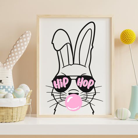 Easter Cricut Projects, Easter Cricut, Easter Svg Files, Easter Bunny Gifts, Easter Banner, Easter Projects, Bunny Gifts, Bunny Shirt, Easter Signs