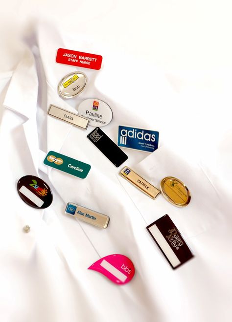 We offers you with a range of promotional items that help you to boost your business. We are leading manufacturer and supplier of Badges, Lapel Pins in Ireland. Call at 1890 333 444. Conference Badges, Magnetic Name Tags, Hotel Worker, Things Organized Neatly, Item Label, Hang Tag Design, Award Ideas, Staff Uniforms, Team Badge