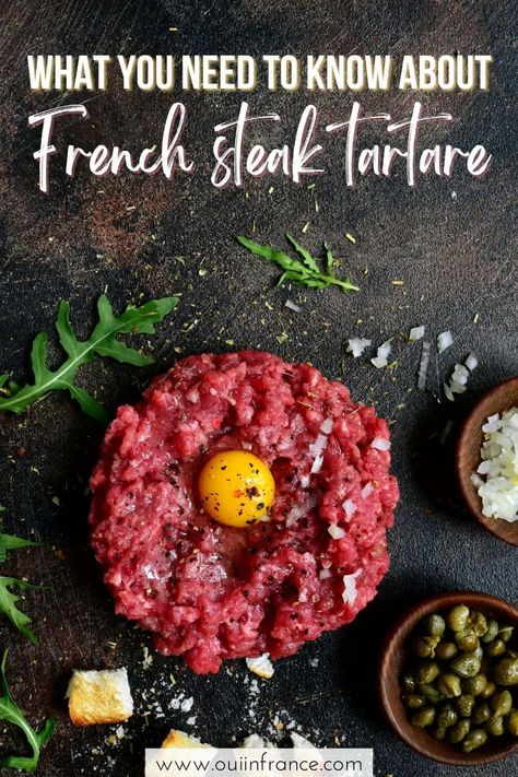 What the heck is steak tartare and is it safe to eat? Beef Tartare Photography, Chicken Tartare, Dijon Aioli Recipe, Veal Tartare, French Steak, Moving To France, Steak Tartar, How To Prepare Steak, Tartare Recipe