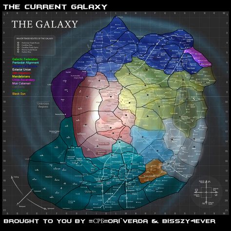 Galaxy Map, Space Map, Star Wars Planets, Star Wars Trooper, Map Illustration, Star Wars Vehicles, Star Wars Facts, Star Wars Games, Star Wars Concept Art