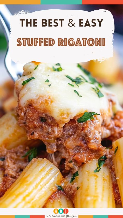 Stuffed Rigatoni Stuffed Rigatoni Recipes, Creamy Ricotta Beef Stuffed Shells, Ricotta Dinner Recipes, Baked Rigatoni With Ricotta, Chicken Dinner Ideas Crockpot, Dinner Ideas Crockpot Chicken, Stuffed Rigatoni, Best Spaghetti Recipes, Ricotta Pasta Bake