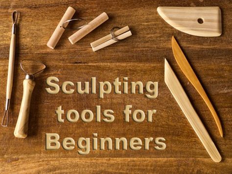 Sculpting Tools for Beginners Pottery For Beginners, Clay Sculpting Tools, Improve Drawings, Sculpting Materials, Sculpting Tools, Sculpting Tutorials, Easy Pumpkin Carving, Pottery Store, Clay Sculpting