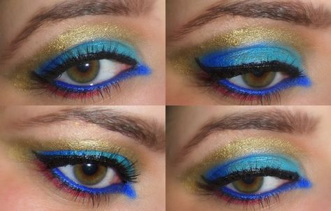 Genie Makeup, Disney Inspired Makeup, Aladdin Genie, Genie Aladdin, Disney Makeup, Disney Side, Inspired Makeup, Crazy Makeup, Halloween Inspo