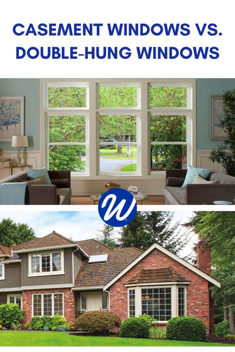 The current popularity of casement windows has many people wondering if they’re the best type of window for their home, rather than more traditional double-hung styles. Let’s break it down in terms of similarities and differences. Window Replacement Cost, Window World, Building An Addition, Awning Windows, Impact Windows, Double Hung Windows, Broken Window, Emergency Plan, Contemporary Style Homes