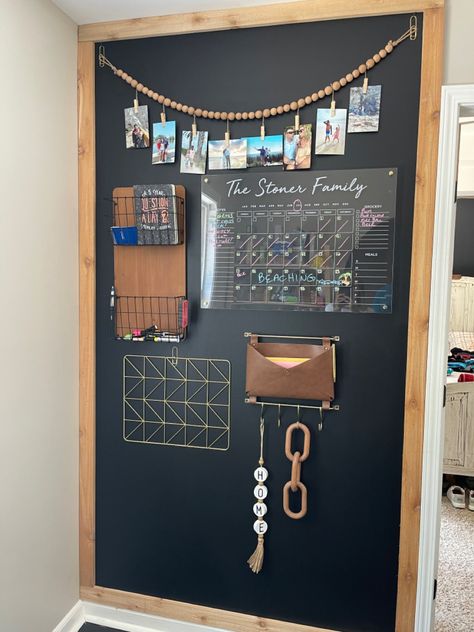 Small Apartment Command Center, Laundry Room Small Space Storage, Command Wall In Kitchen, Entry Command Center Wall, Home Office Chalkboard Wall, Rv Command Center, Family Wall Organiser, Mail Organization Wall, Kitchen Planner Wall