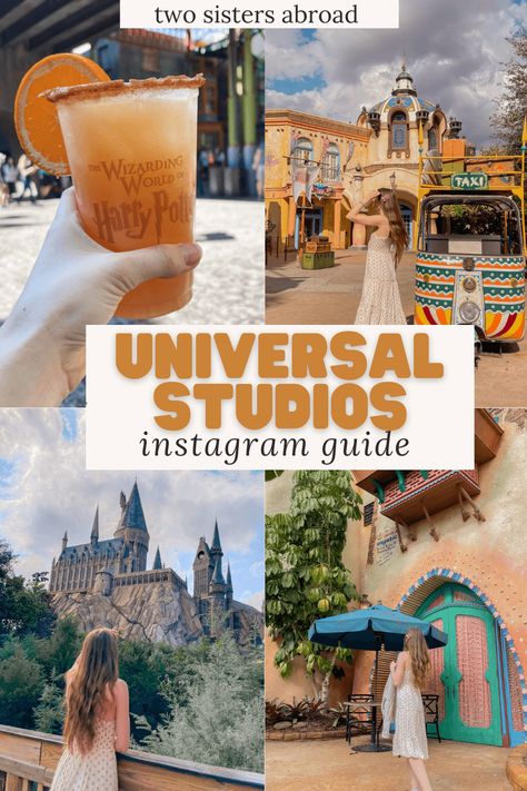 Universal Studio Photo Ideas, Universal Hollywood Pictures, Orlando Instagram Spots, Universal Studios Orlando Instagram, Universal Photo Ideas, Universal Studios Hollywood Photo Ideas, Universal Studios Orlando Photography, Universal Studios Orlando Aesthetic, Universal Studios Picture Ideas