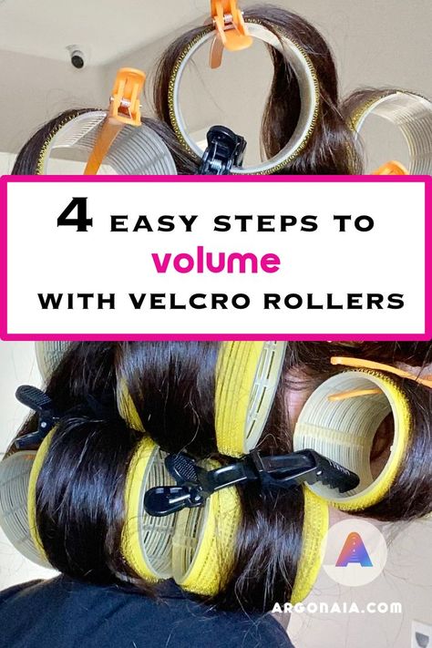 velcro roller volume How To Use Hair Curlers Velcro Rollers, Velcro Rollers Tutorial, Rollers For Volume, Velcro Curlers, Velcro Hair Rollers, Supermodel Hair, Velcro Rollers, 90s Hair, Hair Tool Organizer