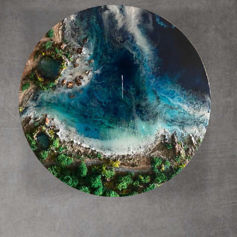 Ocean Pour Resin, River Resin Art, Ocean Glass Art, Ocean Epoxy Resin Art, Epoxy Ocean Art, Epoxy Resin Art Painting, Epoxy Resin Wall Art, Epoxy Wall Art, Sea Resin