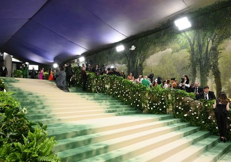 The Steps of the Met from A Sneak Peek Inside the 2024 Met Gala on E! Online Gala Themes, Rainbow Room, Art Costume, The Met Gala, Big Night, Green Carpet, Charity Event, Look At The Stars, Through The Looking Glass