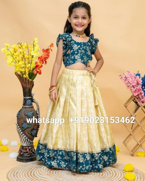 Price: 2649/-❣️ whatsapp us on +919023153462✔️ Viscose Weaving With Beautiful Work South Indian Traditional Festival Wear Kids Lehenga #ViscoseWeaving #SouthIndianFashion #TraditionalFestivalWear #Kids lehenga #DesignerKidsWear #EthnicWear #FestivalFashion #SouthIndianKids #LehengaCholi #TraditionalKidsWear #ElegantKidsFashion #ViscoseLehenga #IndianEthnicWear #KidsFestivalAttire #BeautifulLehenga #IndianKidsFashion #KidsEthnicFashion #FestivalLehenga #WeavingArt #KidsWearDesign Kids Traditional Wear Indian, Designer Kids Wear, Traditional Festival, Pattu Pavadai, Festival Attire, 3d Art Drawing, Kids Lehenga, Indian Traditional, Traditional Wear