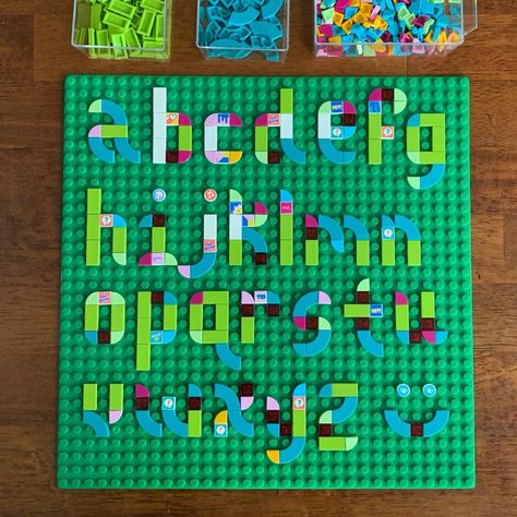 #legoprinting hashtag on Instagram • Photos and videos Lego Names Letters, Lego Dots Letters, Lego Font, Lego Print, Dot Letters, Lego Organization, Lego Mosaic, Brick Art, Dots Design