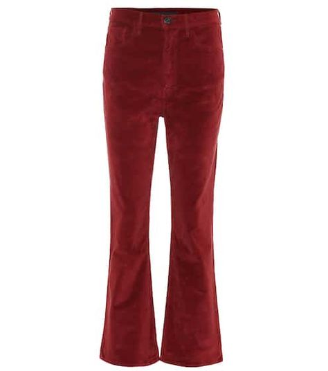 Designer Trousers on SALE | Women's Trousers at mytheresa.com Empire Jeans, Flare Crop Jeans, Cherry Soda, High Rise Style, Kick Flares, Fashion 101, Cropped Flares, Stretch Velvet, Crop Jeans