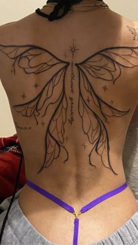 tatoo art Spine Tattoo Ideas Unique, Behind The Thigh Tattoos For Women, Unique Lower Back Tattoos, Back Tattoo Women Spine Unique, Back Tattoos For Women Unique, Unique Back Tattoos Women, Butterfly Back Tattoos, Spine Tattoos For Women Unique, Thigh Tattoos Women Unique