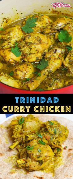 This Trinidad Curry Chicken will satisfy all your cravings for the West Indies! It's full of fiery fragrant flavors and easy to make in less than an hour. #trinicurrychicken #currychicken Curry Chicken Caribbean, West Indian Curry Chicken, Trinidadian Curry Chicken, Curry Chicken Trinidad Recipe, West Indian Recipes Trinidad, Trini Curry Chicken, Easy Trinidadian Recipes, Curry Chicken Recipes Indian, West Indian Recipes