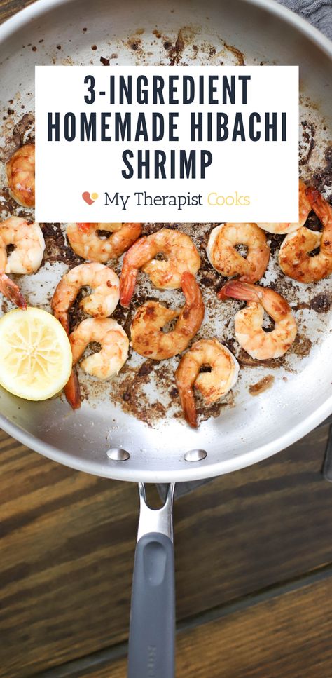 Shrimp Habatchi Bowl, White Shrimp Recipes, Teppanyaki Shrimp Recipe, Shrimp With Yum Yum Sauce, Soy Sauce Shrimp, Benihana Shrimp, Soy Sauce Shrimp Recipes, Hibachi Recipes Shrimp, Habatchi Shrimp Recipe