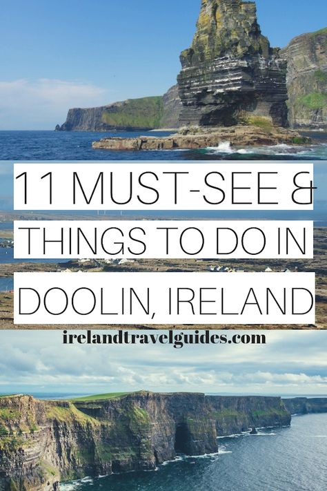 11 THINGS TO DO IN DOOLIN IRELAND | IRELAND TRAVEL GUIDE | IRELAND TRAVEL IDEAS | IRELAND TRAVEL DESTINATIONS | THINGS TO DO IN IRELAND | DOOLIN TRAVEL | IRELAND TRAVEL TIPS #ireland #doolin #europe #travel Ryan Air, Doolin Ireland, Ireland Travel Tips, Bucket List Europe, Ireland Packing List, Things To Do In Ireland, Backpacking Ireland, Ireland Road Trip, Ireland Itinerary