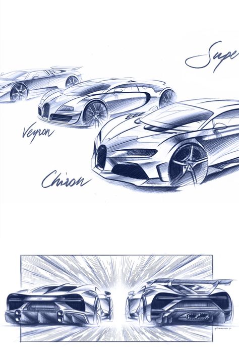 Bugatti Sketch, Concept Vehicles Sci Fi, Mclaren Cars, Cool Car Drawings, Drone Design, Automotive Artwork, Automotive Engineering, Car Designs, Foose