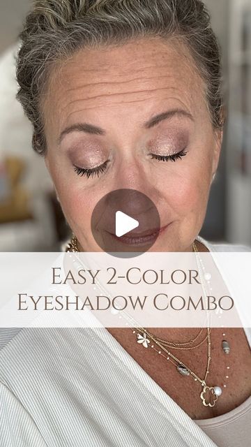 D'Anna Durham | New Confidence After 50 on Instagram: "✨ EASY 2-COLOR EYESHADOW COMBOS - Day 2✨   Follow along this week, I’ll be sharing easy 2-color eyeshadow combos every day!   I’ll be sharing some of my favorite eyeshadow tips too! ⬇️  Eyeshadow doesn’t have to be hard and you can have a beautiful eye shadow look with just 2 colors!!  Today I’m using Coco and Hot Chocolate!   🌟Tip: Start with a good eye primer to help your eyeshadow last longer and prevent creasing. I’m using my highlight and setting powder to prime my lids.   🌟Tip: Use a gentle hand when applying eyeshadow to prevent tugging on delicate skin.  All color by Seint.   Comment HOTCO for a link to this complete look!  #easyeyeshadowlooks #easyeyeshadow #seintbeauty #simplemakeup #eyeshadowtutorial #eyeshadow #seint #sei Eyeshadow How To Step By Step, One And Done Eyeshadow Looks, Applying Cream Eyeshadow, How To Apply Cream Eyeshadow, Best Eyeshadow For Blue Eyes Over 50, Eyeshadow For Over 50, Sient Eyeshadow, Eye Shadow Over 50, Easy Eye Shadow Looks