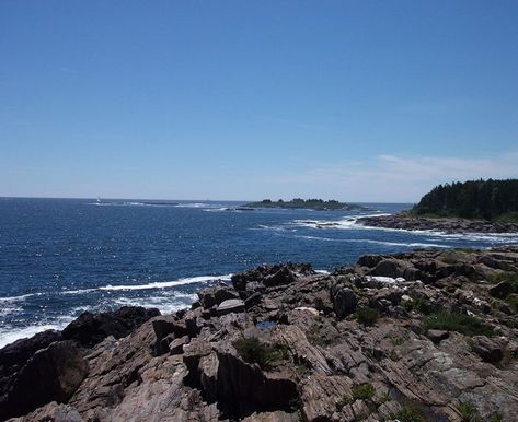 Giant's Stairs - Harpswell, Maine Harpswell Maine, Lobster Boat, Basalt Rock, Giant Steps, Sedimentary Rocks, Episcopal Church, Crashing Waves, Gorgeous View, Car Travel