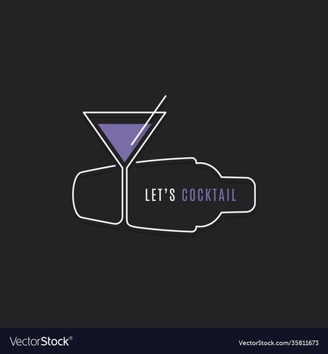 Mixologist Logo Design, Bartending Logo Ideas, Bartender Logo Design Ideas, Logo Drink Design Ideas, Cocktail Logo Design Ideas, Alcohol Logo Design, Cocktail Logo Design, Bar Logo Design Ideas, Cocktail Bar Logo