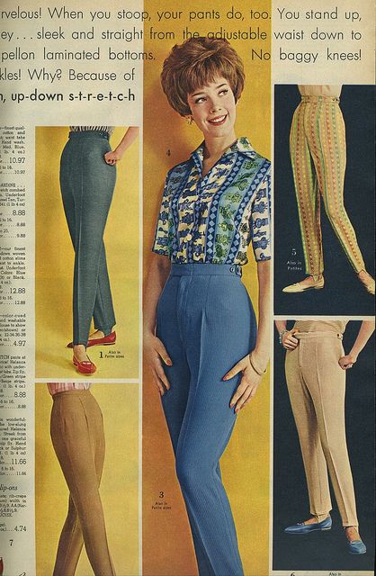 Spiegel 1963 stretch pants | Flickr - Photo Sharing! 1960s Outfits For Women, 1960s Outfit, 60s Pants, Early 60s Fashion, 60s Outfit, 60s Fashion Women, Outfits 60s, 1960s Women, 60s Outfits