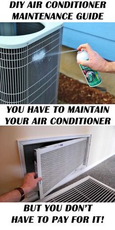 Diy Air Conditioner, Air Conditioner Maintenance, Air Conditioning Maintenance, House Maintenance, House Repair, Air Conditioner Repair, Home Maintenance Checklist, Ac Maintenance, Home Fix